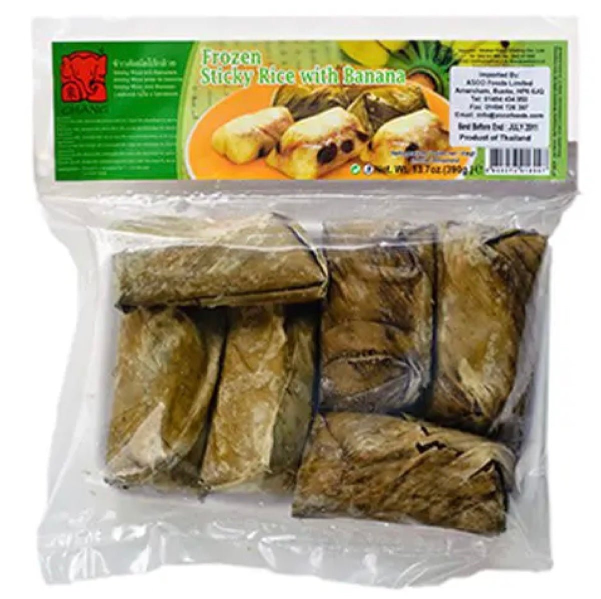 Chang Frozen Sticky Rice With Banana Dessert (Kai Tom Mud Sai Gluay) 390g - Asian Online Superstore UK