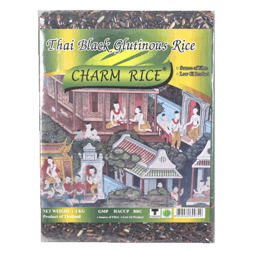 Charm Thai Black Glutinous Rice (Sticky Rice) 1kg – Asian Online ...