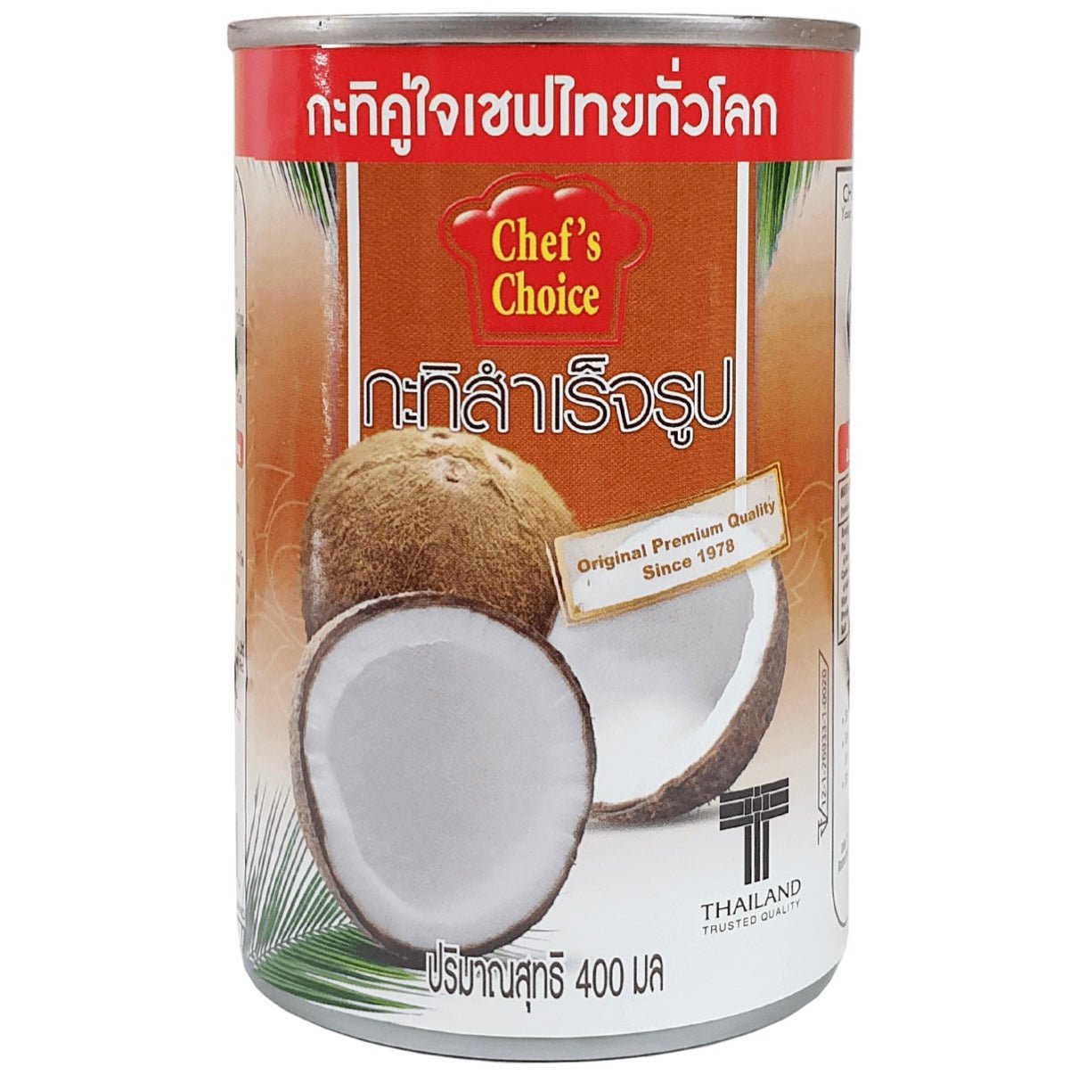 Chef’s Choice Coconut Milk (Thai Cooking Formula) 400ml - Asian Online Superstore UK