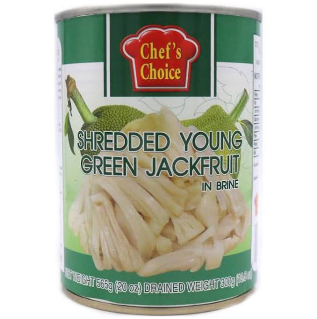 Chef’s Choice Shredded Young Green Jackfruit in Brine 565g - Asian Online Superstore UK