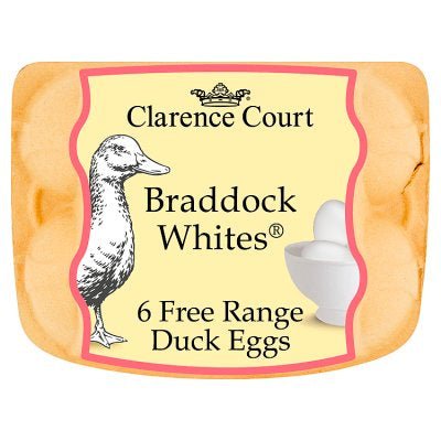 Clarence Court Braddock White Free Range Duck Eggs 6s - Asian Online Superstore UK