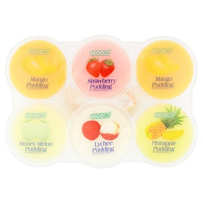 Cocon Assorted Flavour Jelly Pudding with Nata De Coco (6x80g) 480g | Asian Grocery UK