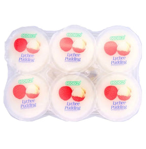 Cocon Lychee Flavour Jelly Pudding with Nata De Coco (6x80g) 480g | Asian Grocery UK