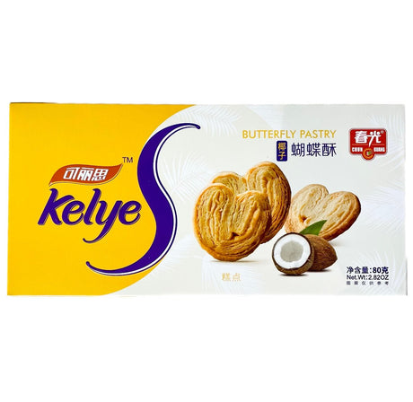 CT Chun Guang Kelye Coconut Butterfly Pastry 80g - Asian Online Superstore UK