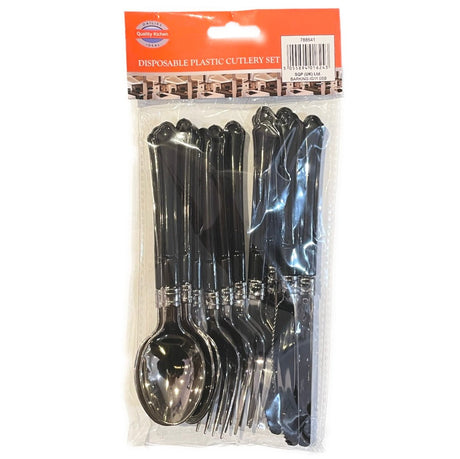 Dailies Ideal Disposable Plastic Cutlery Set 12 pc - Asian Online Superstore UK