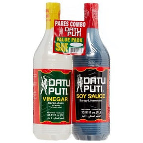 Datu Puti Value Pack (Soy Sauce 1L and Vinegar 1L) | Asian Grocery UK