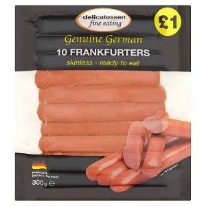 Delicatessen Fine Eating Genuine German Frankfurters 300g - Asian Online Superstore UK