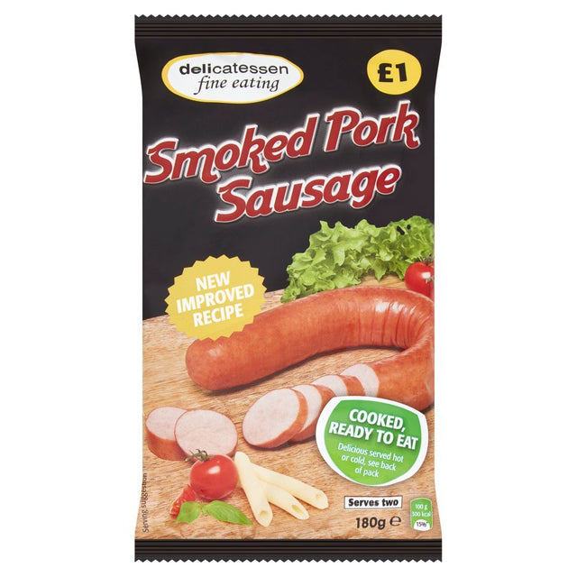 Delicatessen Fine Eating Smoked Pork Sausage 180g - Asian Online Superstore UK