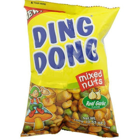 Ding Dong Mixed Nuts Real Garlic 100g | Asian Grocery UK