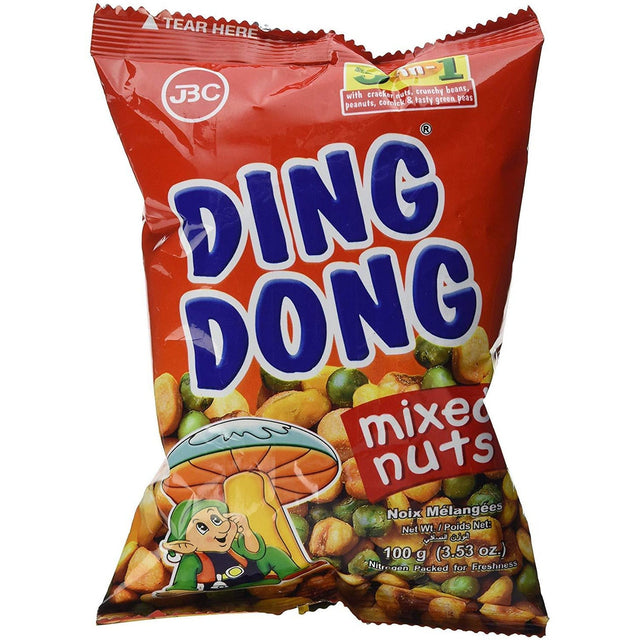 Ding Dong Mixed Nuts (Super Mix - Original) 100g - Asian Online Superstore UK