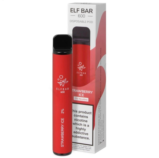 Elf Bar Strawberry Ice Disposable Pod Vape Device 1pc - Asian Online Superstore UK