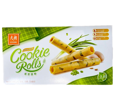 Eulong Green Onion Cookie Rolls 150g (BBD: 08 - 12 - 25) - Asian Online Superstore UK