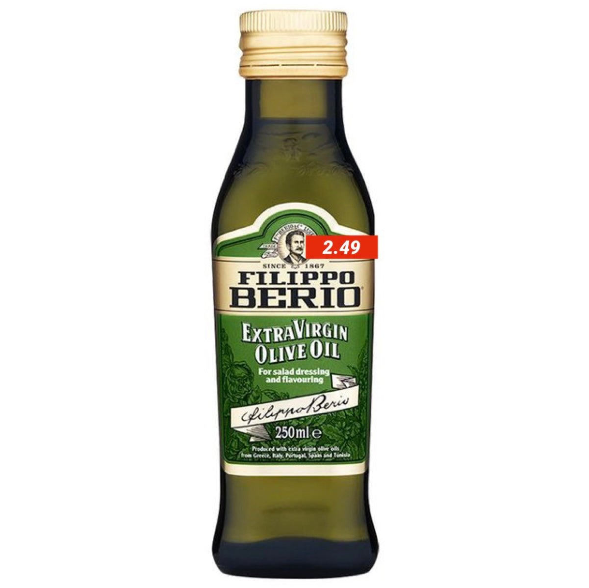 Filippo Berio Extra Virgin Olive Oil 250ml - Asian Online Superstore UK