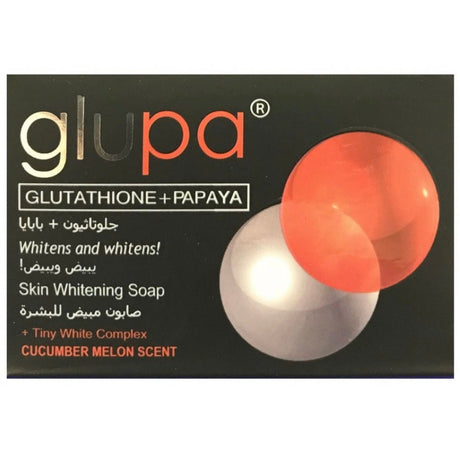 Glupa Glutathione + Papaya Skin Lightening Soap (Whitens and Whitens) 135g - Asian Online Superstore UK