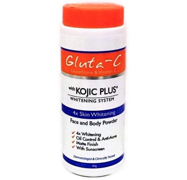 Gluta - C with Kojic Plus Lightening Face & Body Powder 40g - Asian Online Superstore UK
