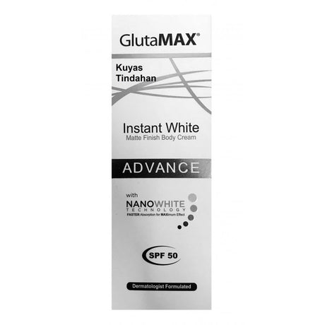 GlutaMax Instant White Matte Finish Body Cream Advance 75ml - Asian Online Superstore UK