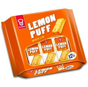 GR Garden Lemon Puff Sandwich Biscuits 288g | Asian Grocery UK