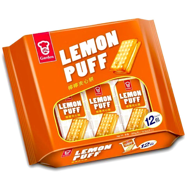 GR Garden Lemon Puff Sandwich Biscuits 288g - Asian Online Superstore UK