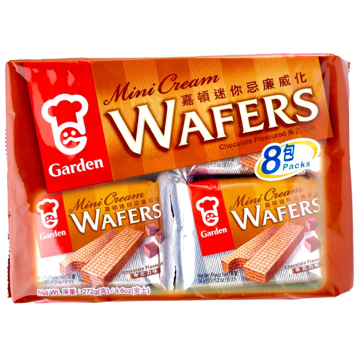 GR Garden Mini Cream Wafers Chocolate Flavour 272g - Asian Online Superstore UK