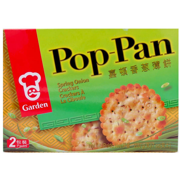 GR Garden Pop Pan Spring Onion Crackers 200g - Asian Online Superstore UK