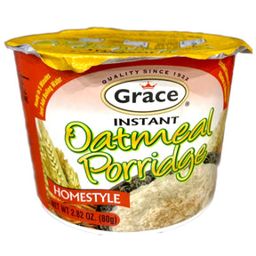 Grace Instant Oatmeal Porridge (Homestyle) 80g | Asian Grocery UK