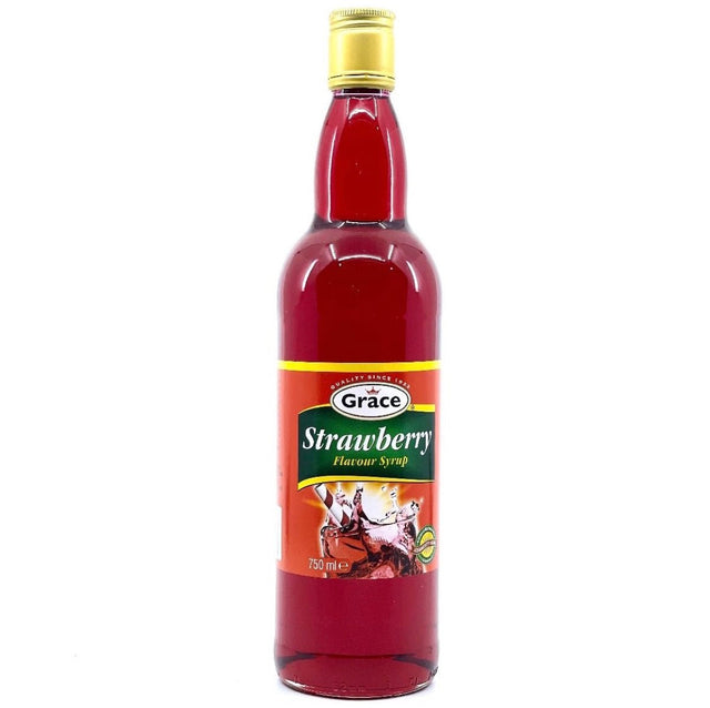 Grace Strawberry Flavour Syrup 750ml - Asian Online Superstore UK