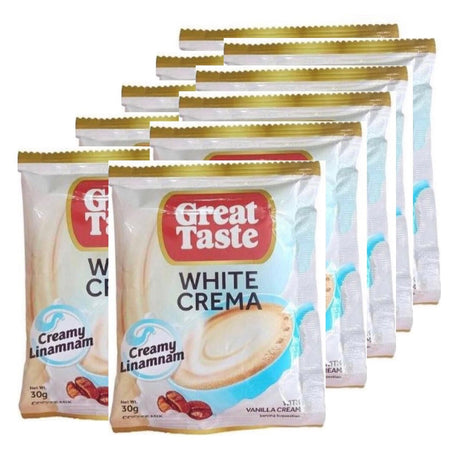 Great Taste 3 - 1 Coffee White Crema with Vanilla Cream (10x30g) 300g - Asian Online Superstore UK
