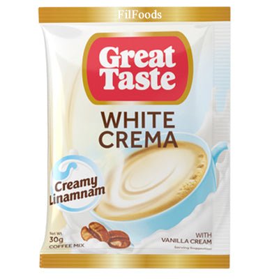 Great Taste 3 - 1 Coffee White Crema with Vanilla Cream 30g - Asian Online Superstore UK
