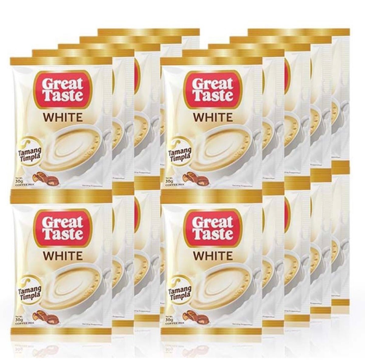 Great Taste Coffee White Creme (10x30g) 300g - Asian Online Superstore UK