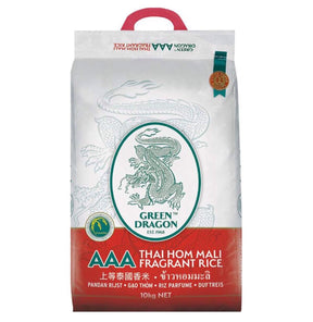 Green Dragon Thai Fragrant Rice AAA 10kg | Asian Grocery UK