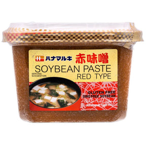 Hanamaruki Red Miso (Soy Bean Paste Red Type) 500g | Asian Grocery UK
