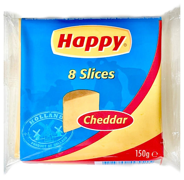 Happy Cheddar Cheese 8 Slices 150g - Asian Online Superstore UK