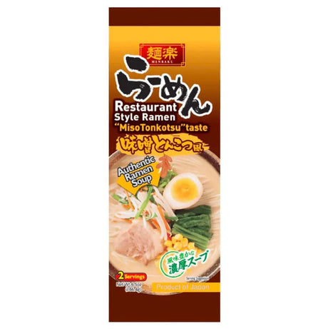 Hikari Menraku Japanese Ramen Tonkotsu (For Export) 186.4g - Asian Online Superstore UK