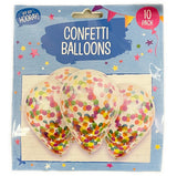Hip Hip Hooray! Confetti Balloons - Multi Coloured (10 Pack) - Asian Online Superstore UK