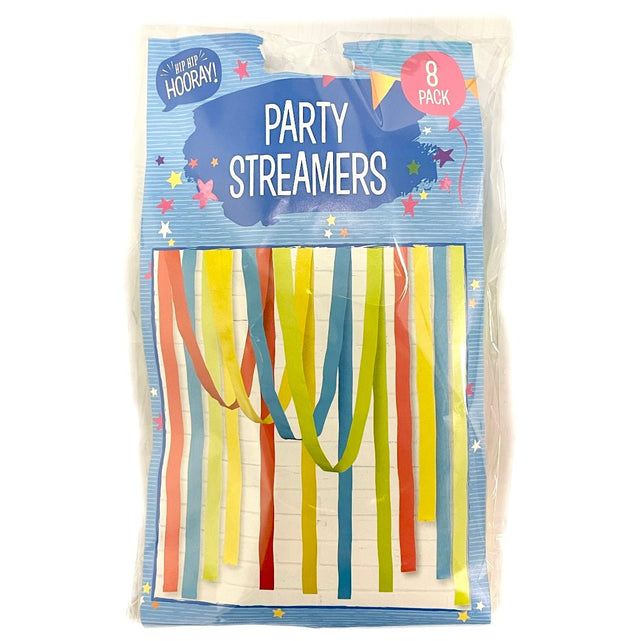 Hip Hip Hooray! Party Streamers (8 Packs) 1pc - Asian Online Superstore UK