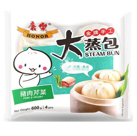 HR Honor Steam Bun Pork And Celery (4pc) 600g - Asian Online Superstore UK