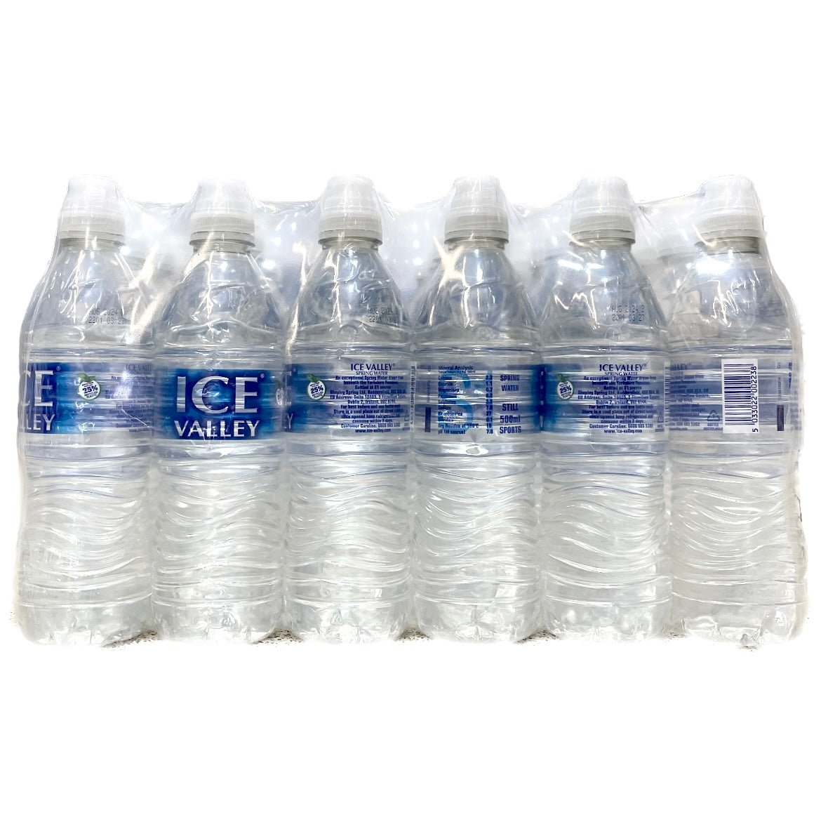 Ice Valley Still Spring Water Sports Cap 24x500ml - Asian Online Superstore UK