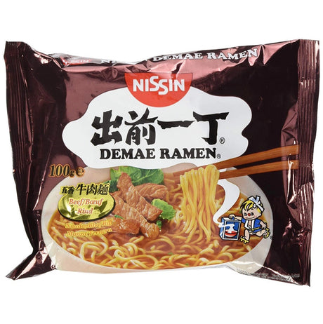 Nissin Demae Ramen Beef (Boeuf Rind) 100g - AOS Express