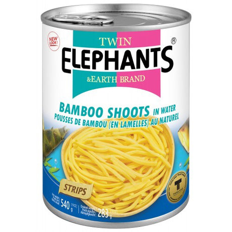 Twin Elephants Strips Bamboo Shoot In Water 540g - Asian Online Superstore UK