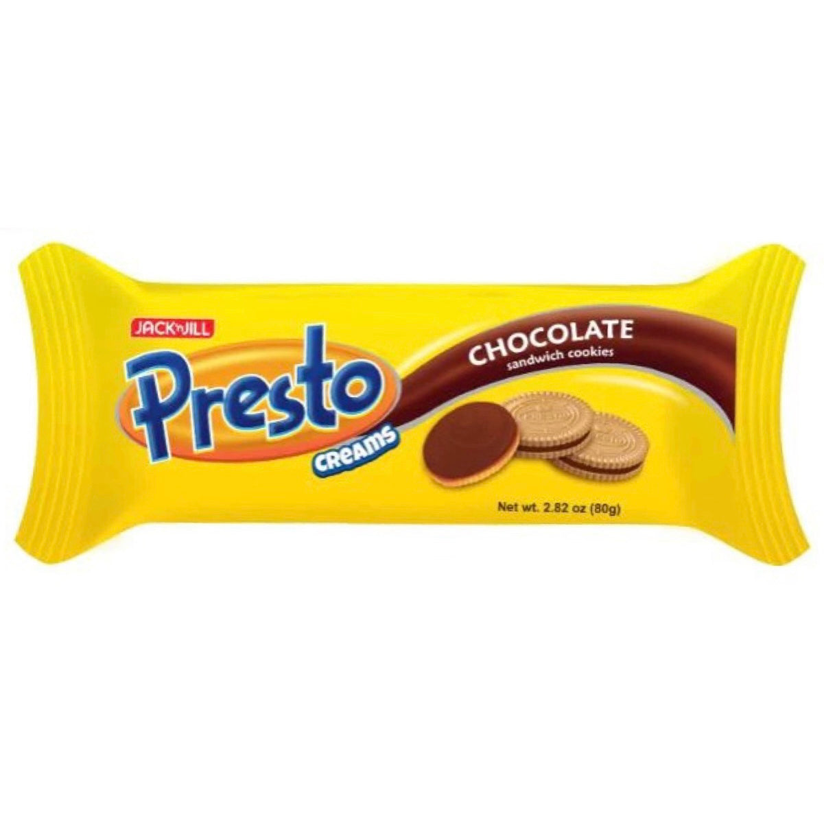 Jack ‘n Jill Presto Creams Chocolate Sandwich Cookies (Junior Pack) 80g