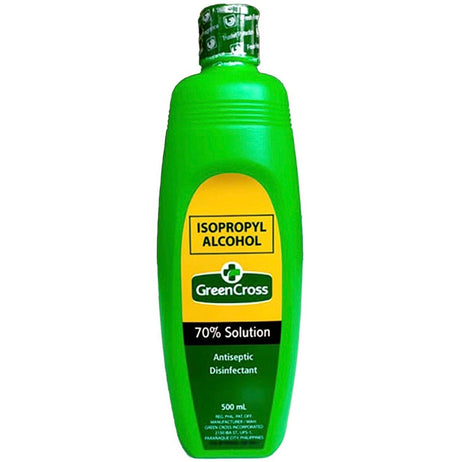 Green Cross Isopropyl Alcohol 70% Solution 500ml - AOS Express