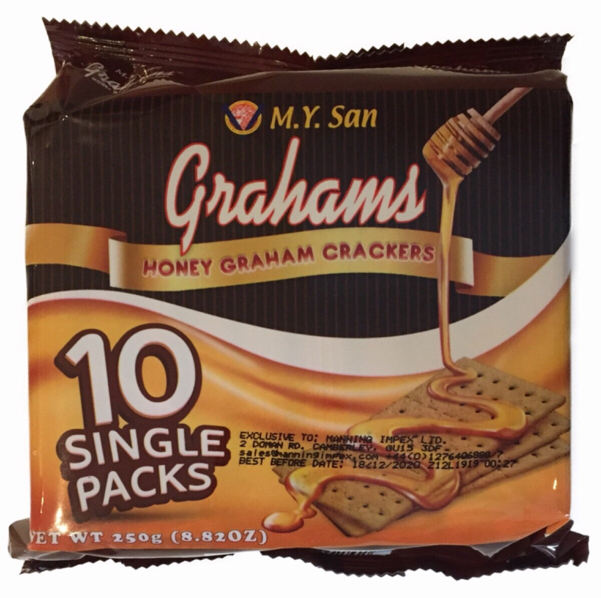 M.Y. San Honey Graham Crackers (10x25g) 250g - Asian Online Superstore UK