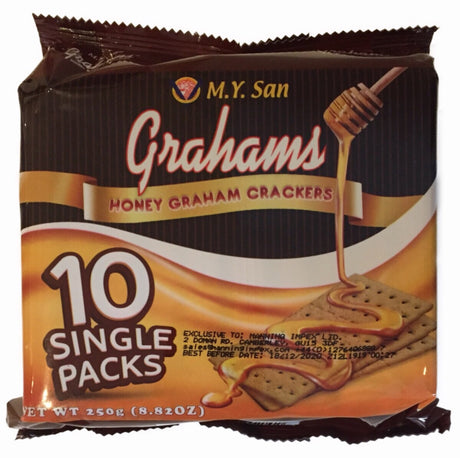 M.Y. San Honey Graham Crackers (10x25g) 250g - Asian Online Superstore UK