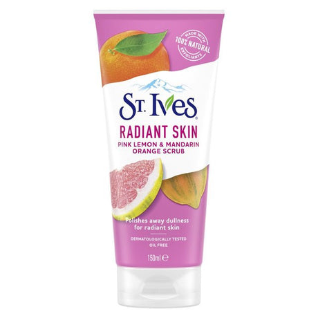 St. Ives Pink Lemon & Mandarin Orange Scrub 150ml - Asian Online Superstore UK