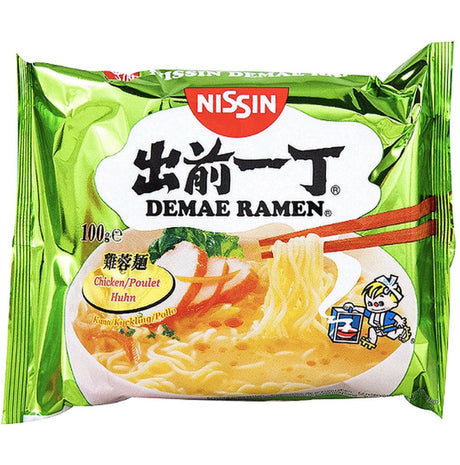 Nissin Demae Ramen Chicken Flavour Instant Noodles (Poulet) 100g