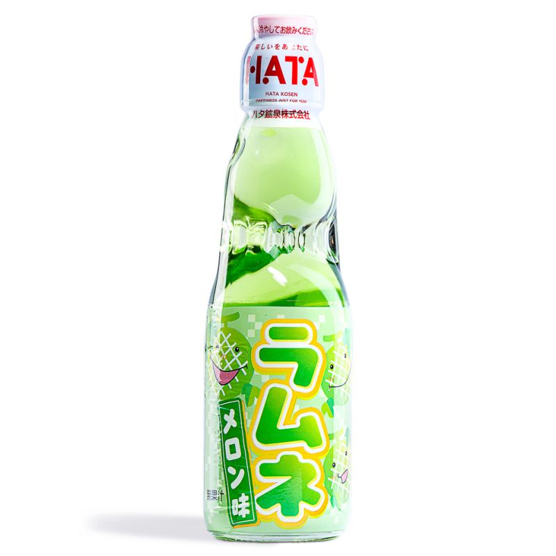 Hatakosen Ramune Soda Melon Flavour 200ml