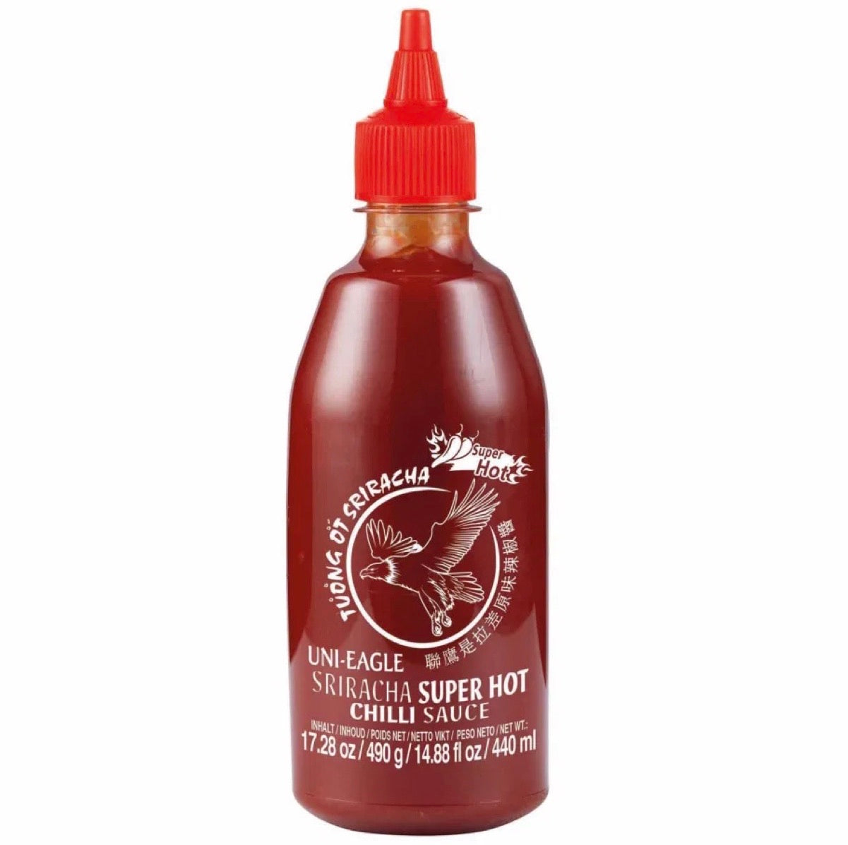 Uni-Eagle Sriracha Super Hot Chilli Sauce 440ml - AOS Express
