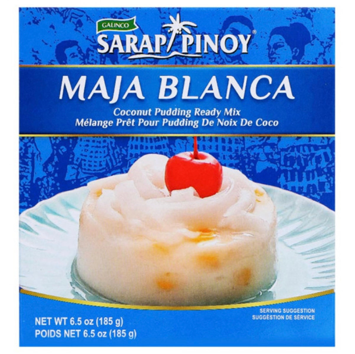 Sarap Pinoy Maja Blanca (Coconut Pudding Mix) 185g - AOS Express