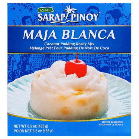 Sarap Pinoy Maja Blanca (Coconut Pudding Mix) 185g - AOS Express