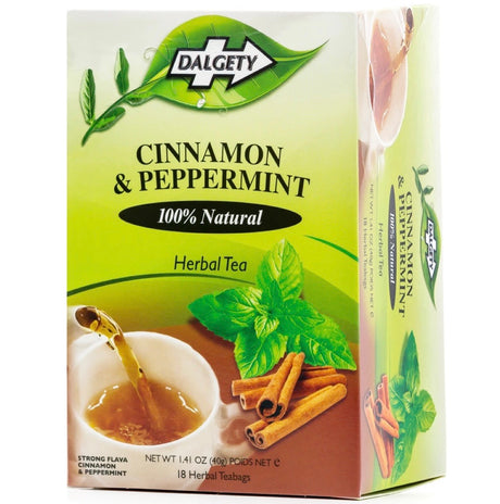 Dalgety Cinnamon & Peppermint Herbal Tea 40g - AOS Express